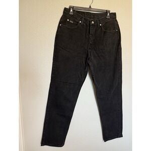 VINTAGE 90s RIDERS Black Denim Jeans Women's 10 Misses
